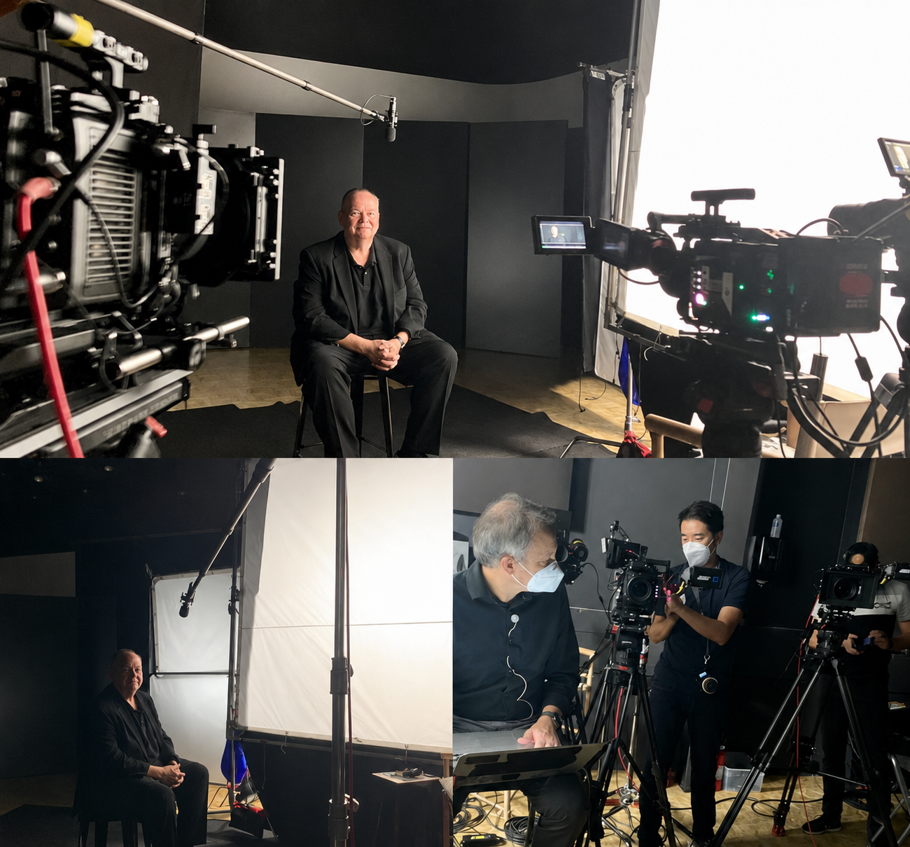 Mark Fallon during a professional studio film shoot