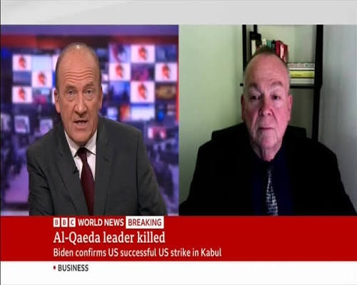 Mark Fallon on BBC World News Breaking — Al-Qaeda leader killed